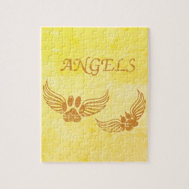 Quebra-cabeça Peixes de Animais de Companhia Anjo Distantes (Vertical)