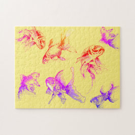 Quebra-cabeça Peixes dourados