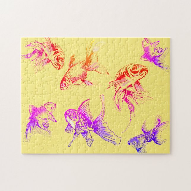 Quebra-cabeça Peixes dourados (Horizontal)