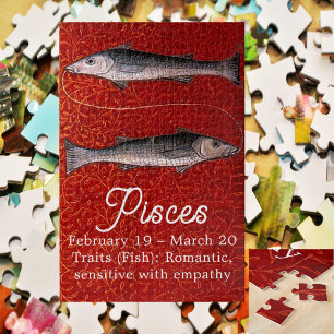 Quebra-cabeça Peixes Horoscópio Impressionismo medieval Zodieval