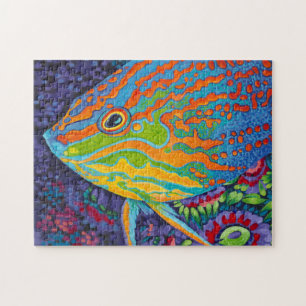 Quebra-cabeça Peixes Tropicais Brilhantes I
