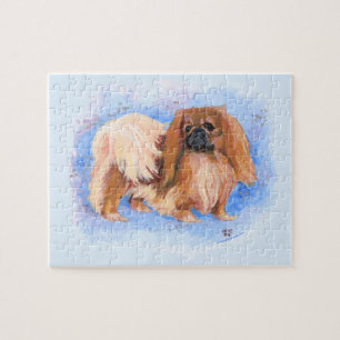 Quebra-cabeça Pekingese Azul Verdadeiro