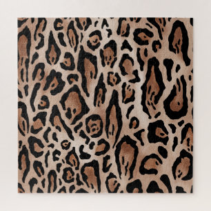 Quebra-cabeça Pele-leopardo: padrão uniforme.