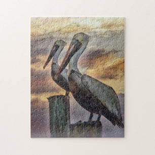 Quebra-cabeça Pelicanos Ao Sol