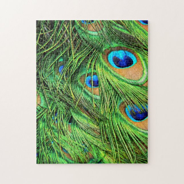Quebra-cabeça Penas de Pavão Puzzle Difícil (Vertical)