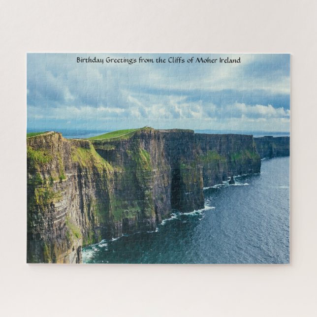 Quebra-cabeça Penhascos de Moher Irlanda. (Horizontal)