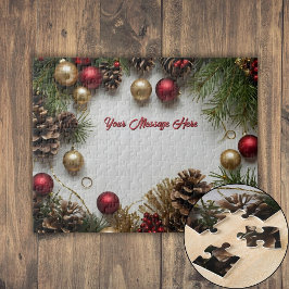 Quebra-cabeça Pensamento de Natal Personalizado