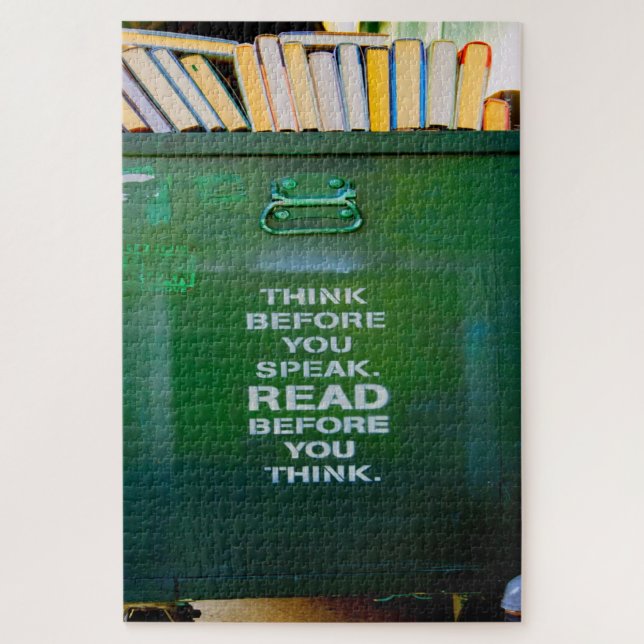 Quebra-cabeça Pense Antes De Falar Palavras Sábias (Vertical)