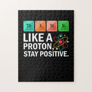 Quebra-cabeça Pense Como Um Proton Mantenha Uma Ciência Engraç