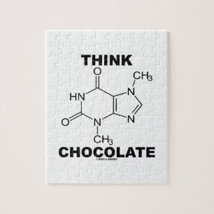 Quebra-cabeça Pense o chocolate (a química da molécula do