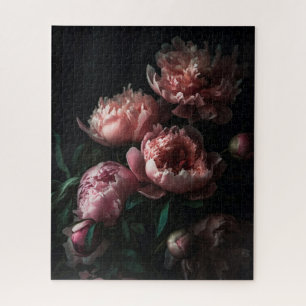 Quebra-cabeça Peões Florais Escuros Pintura de Óleo Mestre Holan