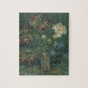 Quebra-cabeça Peônias de Van Gogh & Delphínios Azuis Arte