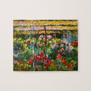 Quebra-cabeça Peony Garden Claude Monet Fine Art