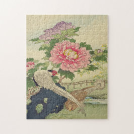 Quebra-cabeça Peony, Pheasant Japonês Art