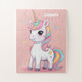 Quebra-cabeça Pequenas Crianças Personalizadas do Unicórnio Magn