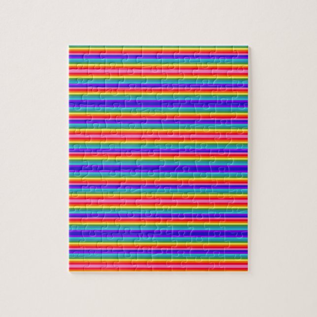 Quebra-cabeça Pequenas faixas de cores arco-íris (Vertical)