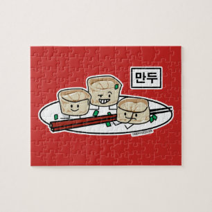 Quebra-cabeça Pequeno almoço coreano hangul do dim sum da
