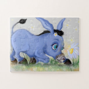 Quebra-cabeça Pequeno burro e margarida - Adicione sua imagem /