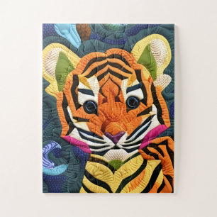 Quebra-cabeça Pequeno Cubo De Tigre Como Design