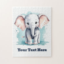 Pequeno elefante personalizável