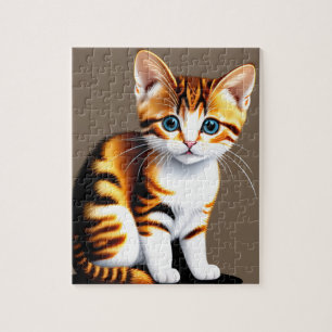 Quebra-cabeça Pequeno Gatinho Fluffy, Gato