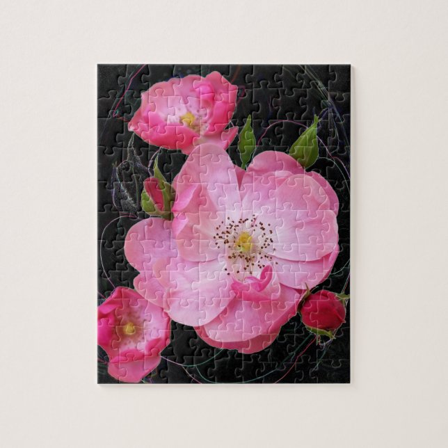 Quebra-cabeça pequeno rosebud abre (Vertical)