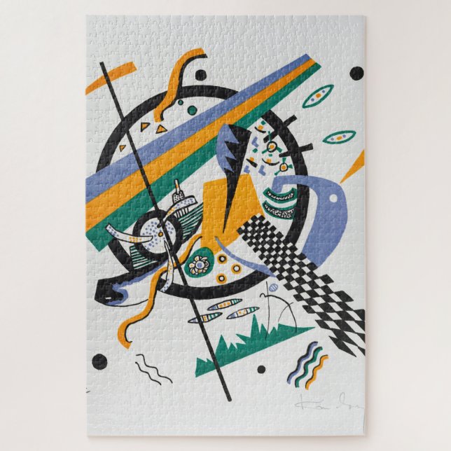 Quebra-cabeça Pequenos mundos IV, Abstrato, Wassily Kandinsky (Vertical)