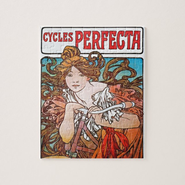 Quebra-cabeça Perfect Cycle Alphonse Mucha Art Nouveau (Vertical)