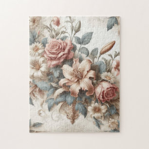 Quebra-cabeça Perfeição Floral Antiquada Clara