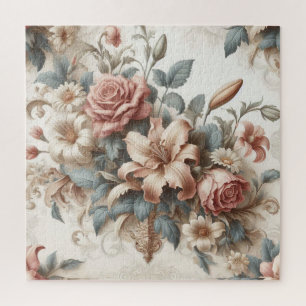 Quebra-cabeça Perfeição Floral Antiquada Clara