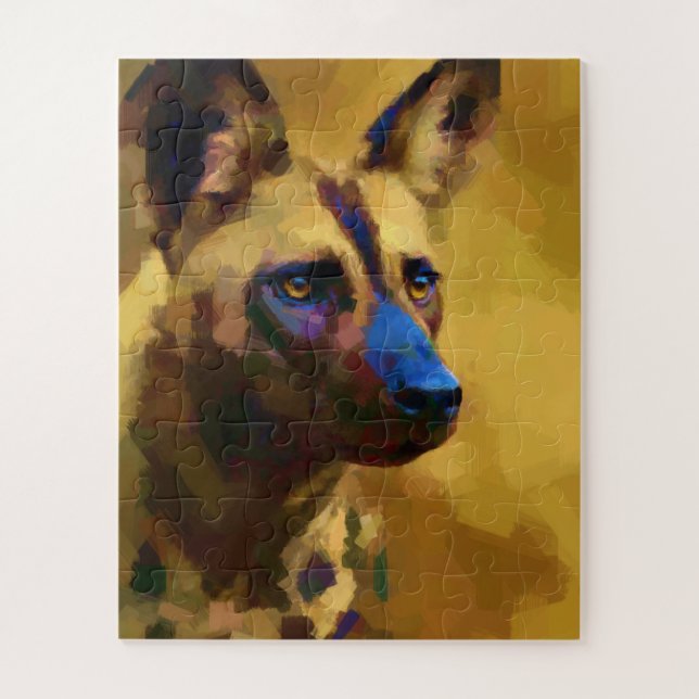 Quebra-cabeça Perro Salvaje Africano (Vertical)