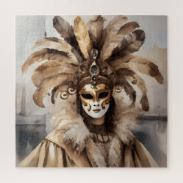 Quebra-cabeça Person wearing Venetian mask