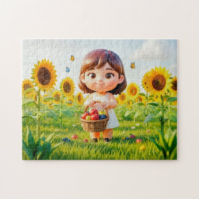 Quebra-cabeça Personagem Cute 3D do Zodíaco de Virgem (Horizontal)
