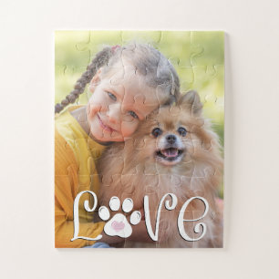 Quebra-cabeça Personalização da Impressão de Foto do Cão Cachorr