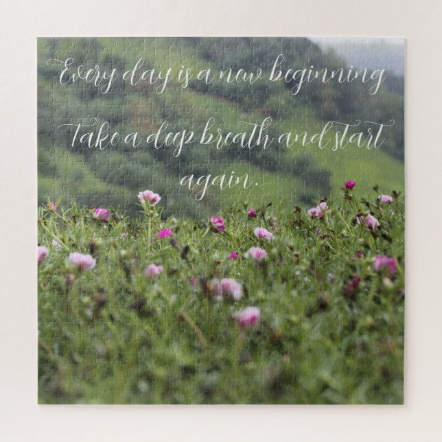 Quebra-cabeça Personalização motivacional da natureza (Vertical)