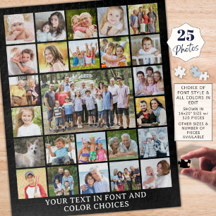 Quebra-cabeça Personalização Personalizada de Colagem de Fotos S