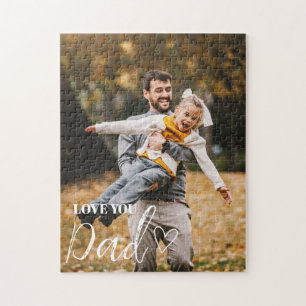 Quebra-cabeça Personalizado Amo Você Foto Do Pai