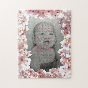 Quebra-cabeça personalizado da foto das flores