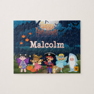 Quebra-cabeça personalizado de Halloween para cria