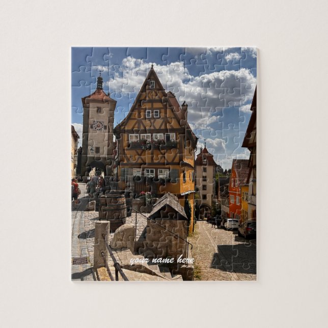 Quebra-cabeça Personalizado de Rothenburg, Alemanh (Vertical)