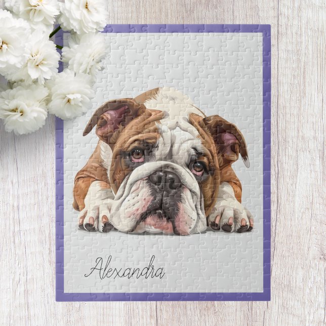 Quebra-cabeça Personalizado do Bulldog Inglês (Criador carregado)