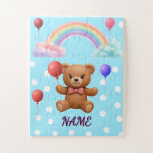 Quebra-cabeça Personalizado do Urso de Pelúcia com