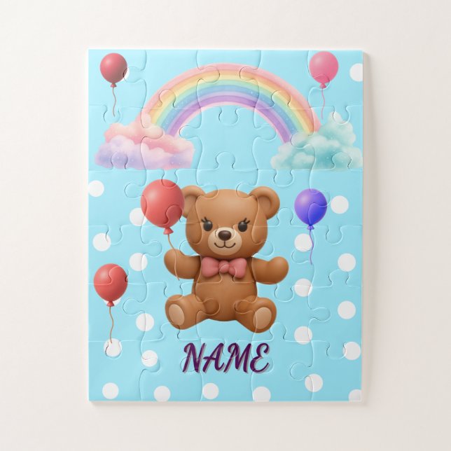 Quebra-cabeça Personalizado do Urso de Pelúcia com (Vertical)