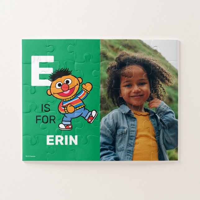Quebra-cabeça Personalizado E é para Ernie | Foto (Horizontal)