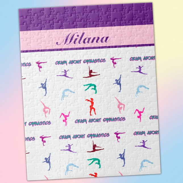 Quebra-cabeça Personalizado Louca por Ginástica (Criador carregado)