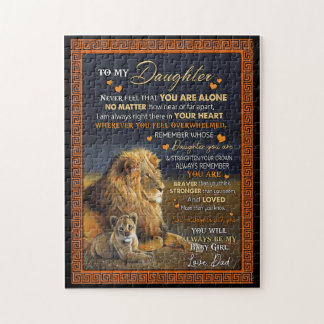 Quebra-cabeça Personalizado Para Minha Filha Do Pai,