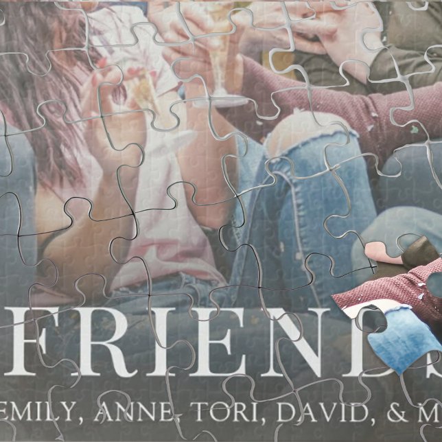 Quebra-cabeça Personalizar Foto Simples Amigos Modernos Personal (Criador carregado)