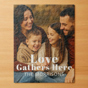 Quebra-cabeça Personalizar Fotos de Amores Familiares Aqui