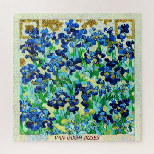 QUEBRA-CABEÇA PERSONALIZAR, IRISES VAN GOGH PINTANDO CÓDIGO QR A