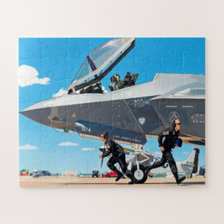 Quebra-cabeça Personalizar Nome de Crianças Pré-Voo F-35 Lightni